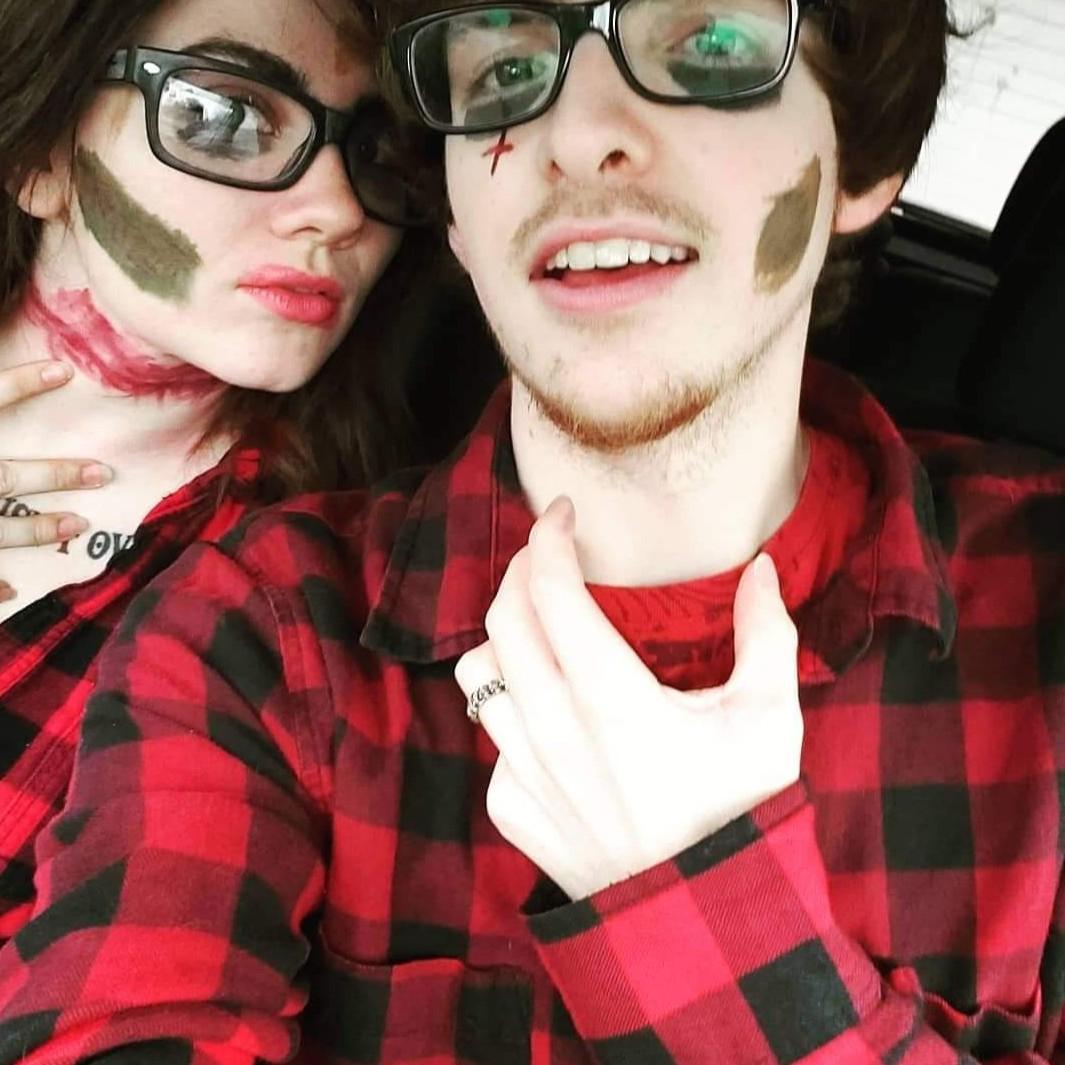 Our first Halloween 🤣 zombie twins!