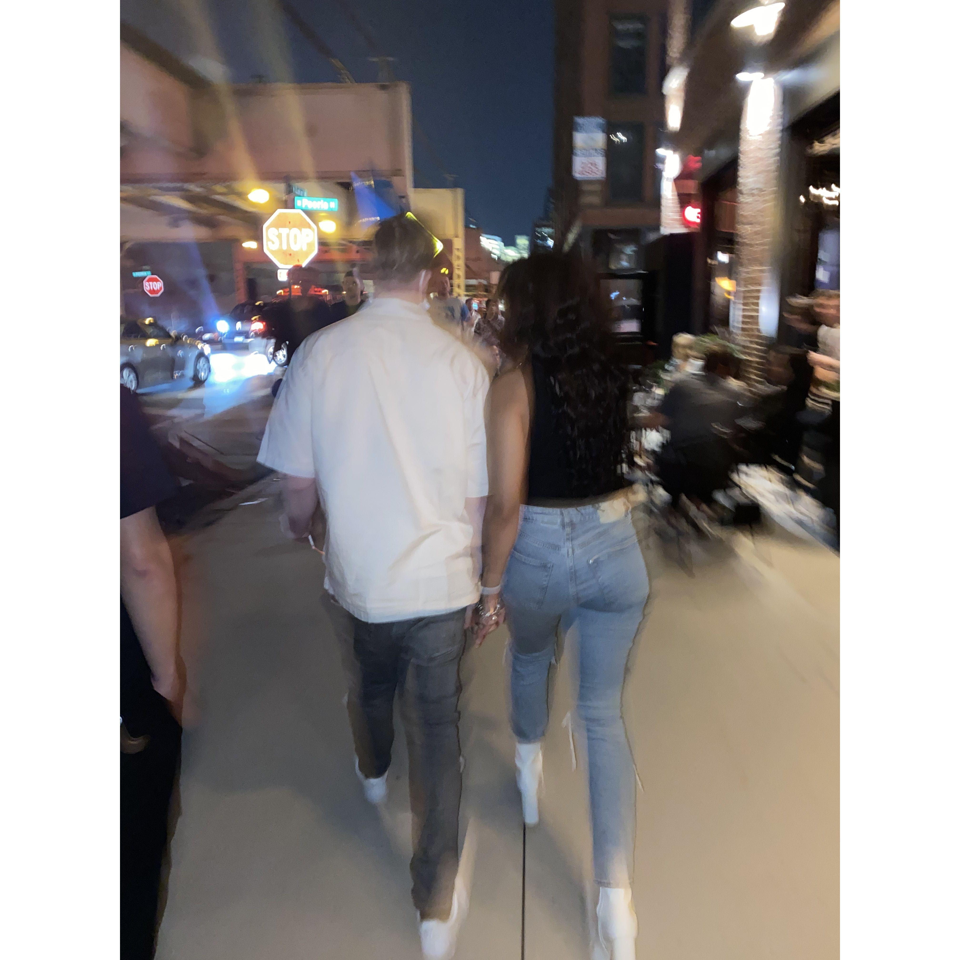 "Finding beauty in the blurry moments together" lol