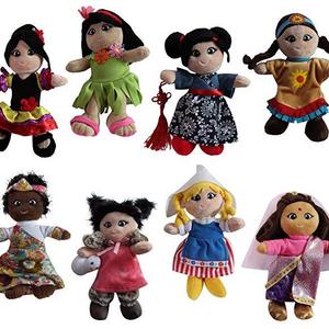Soft plush "Around the World" 8" dolls (8 pack) - CCPEP