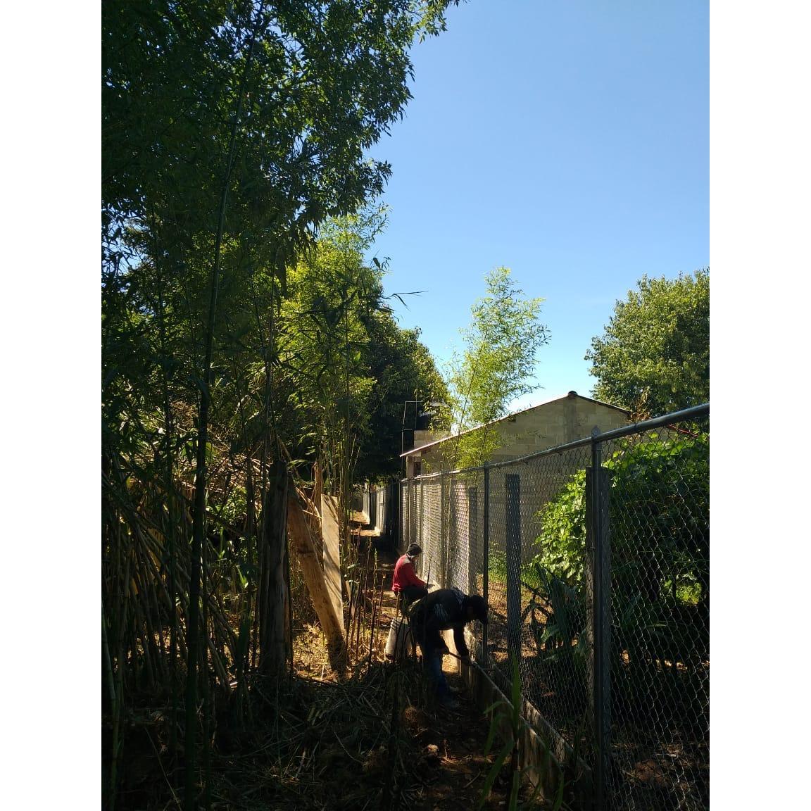 Working on the house in Chiapas