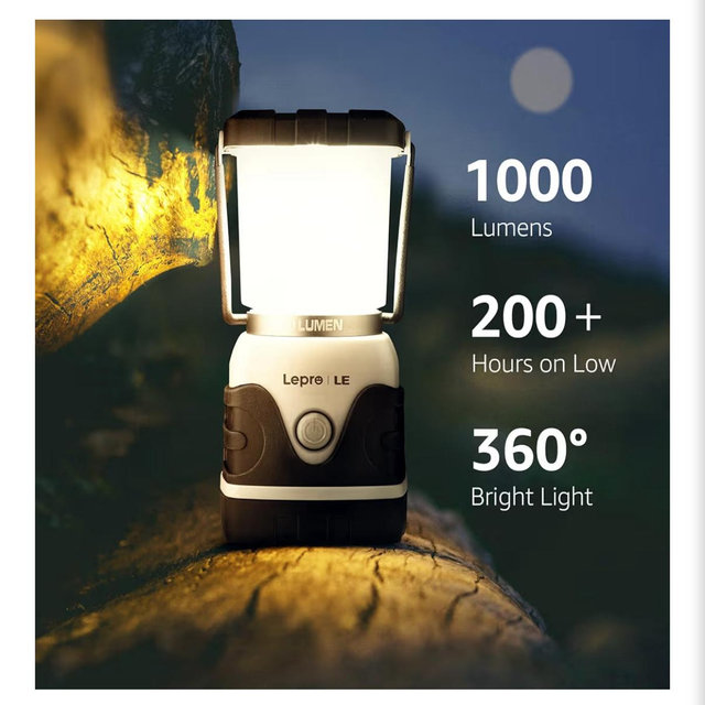 Lepro 1000LM Battery Powered LED Camping Lantern