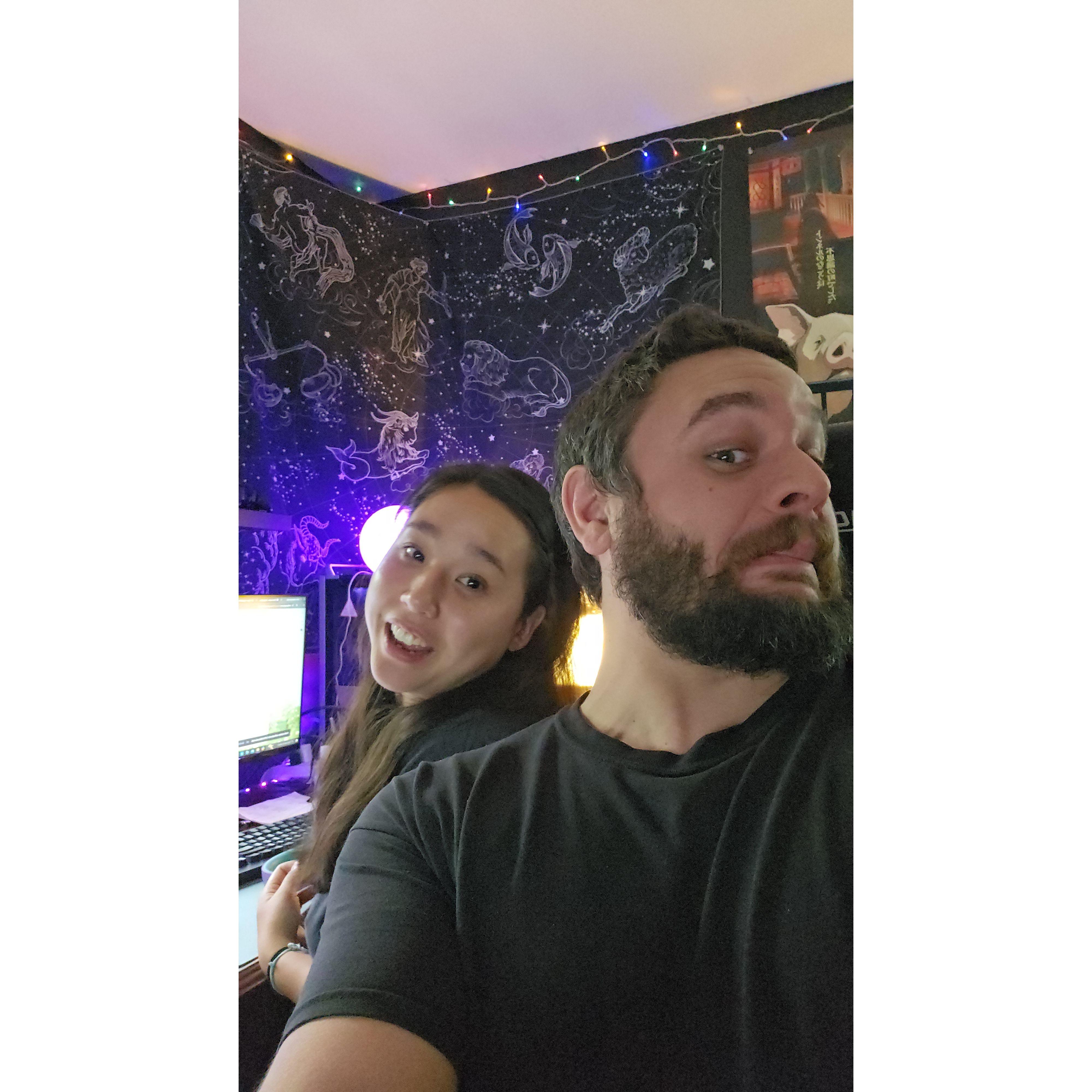 Chilling in the game den