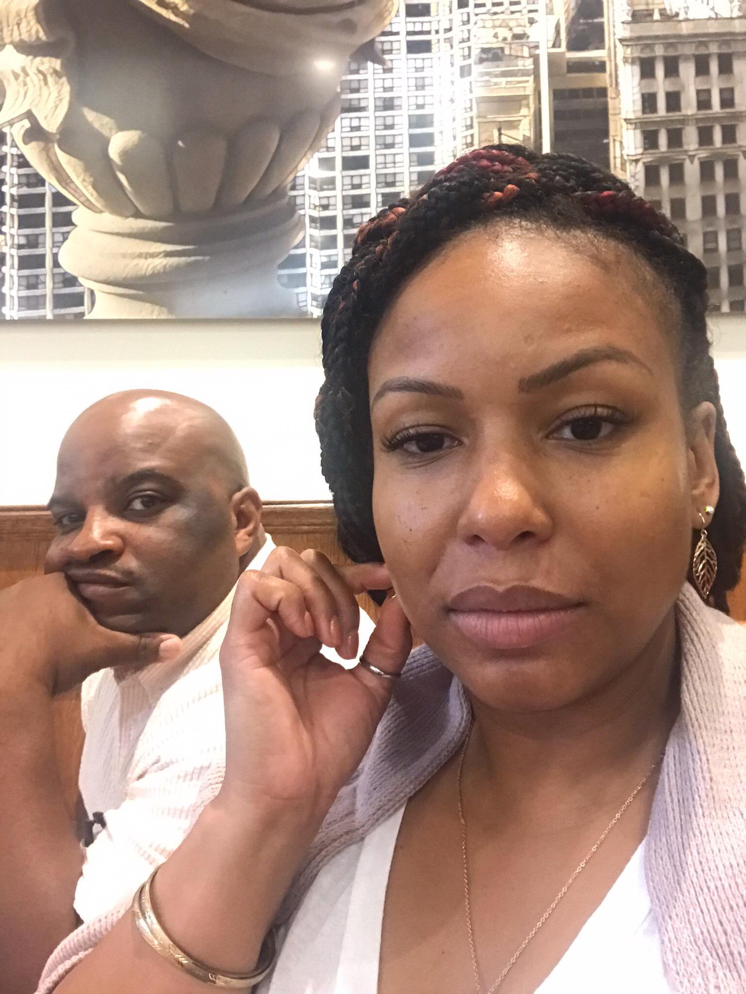 Tobi't first visit to Chicago, breakfast with my family - September 8