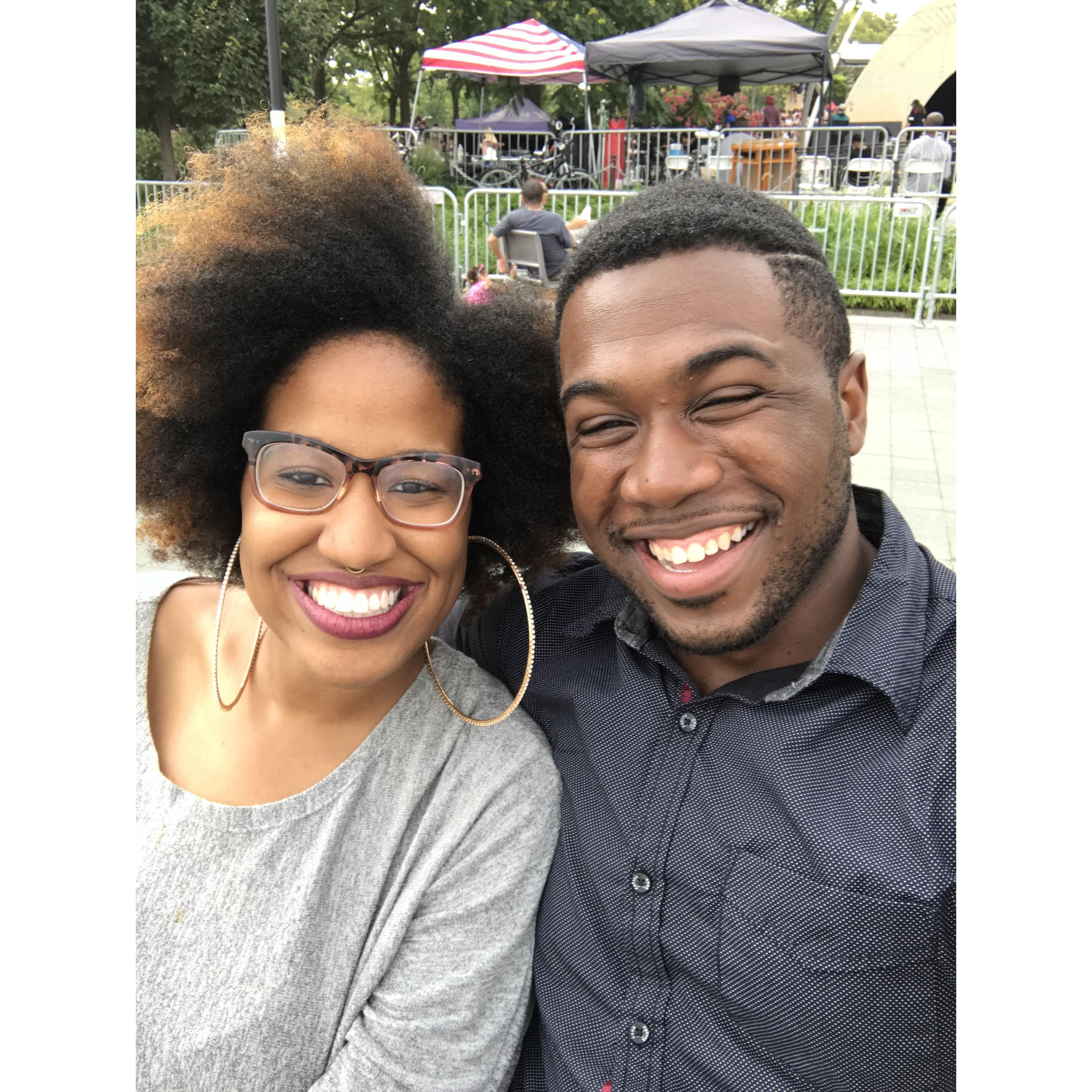 Our first picture as a couple 😅

Established. July 23, 2017💞