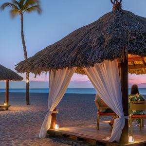 Romantic Dinner on our Honeymoon at Bucuti & Tara - Aruba