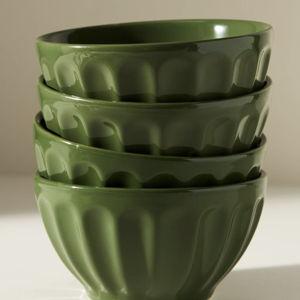 The Latte Stoneware Cereal Bowls, Set of 4: Amelie Edition