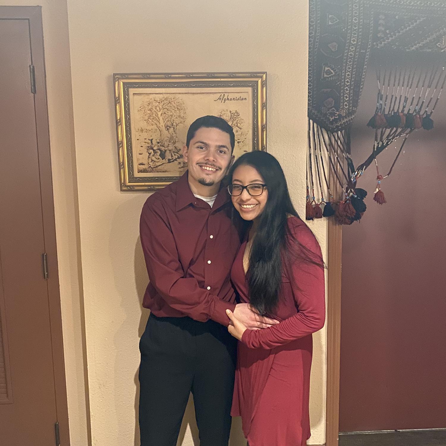 Our second Valentine's Day together where 1 year later we would eat at as an engaged couple.