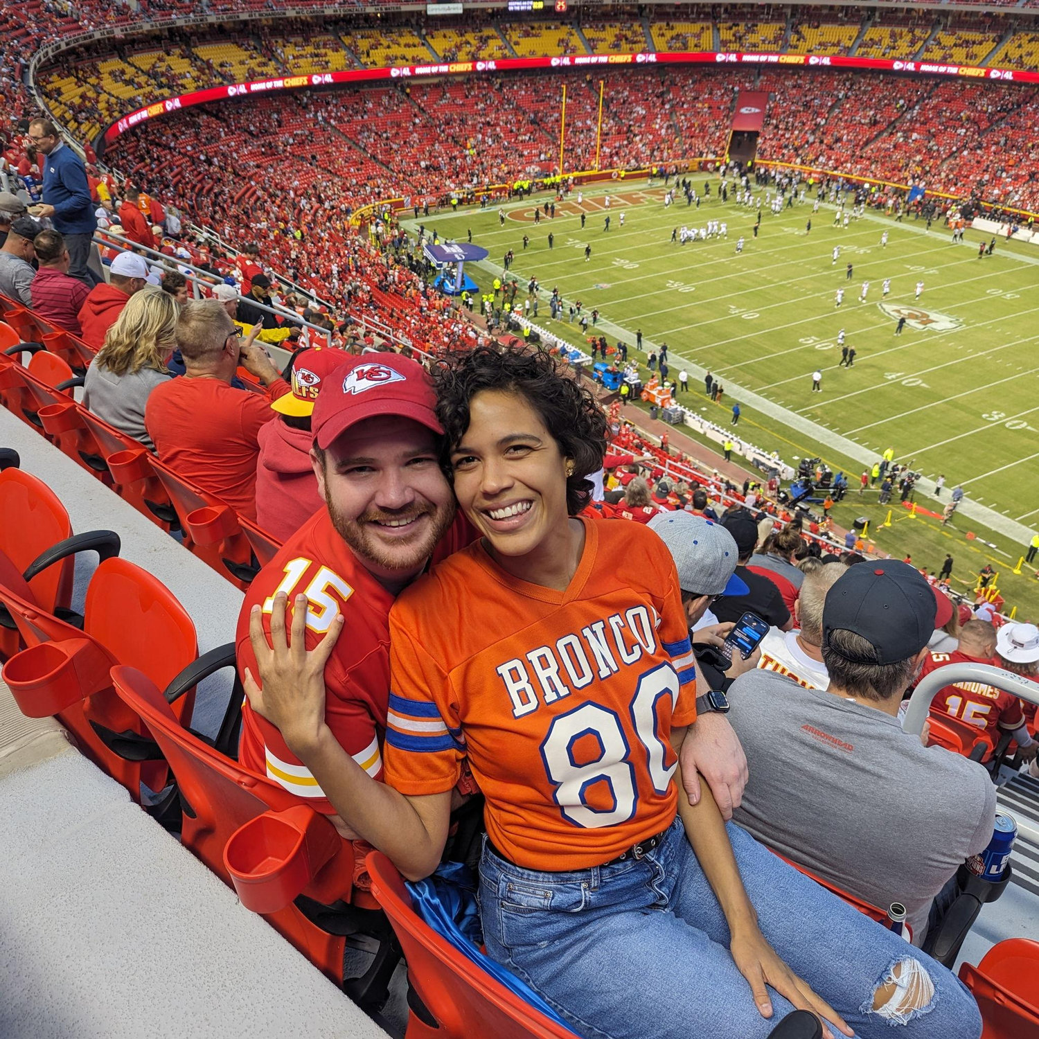 Our first Broncos game together ;)