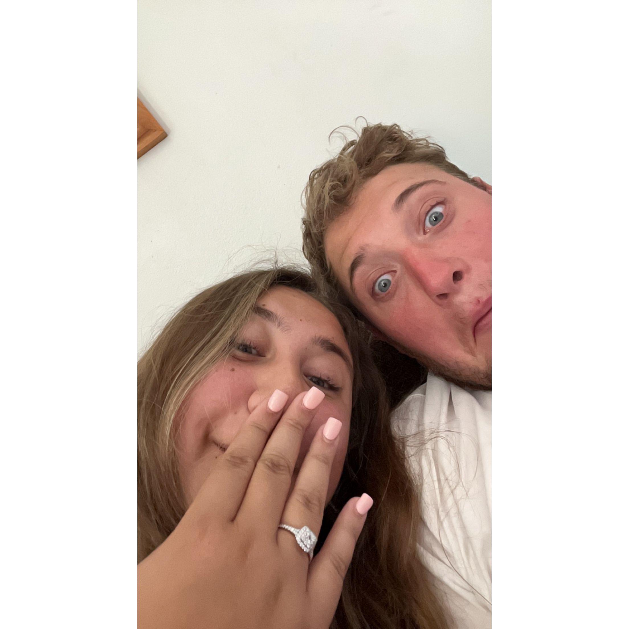When the ring came in the correct size!