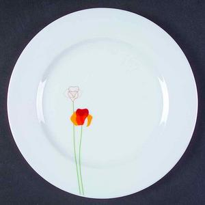 Salad Plate    Poppy Papoilas     by Vista Alegre