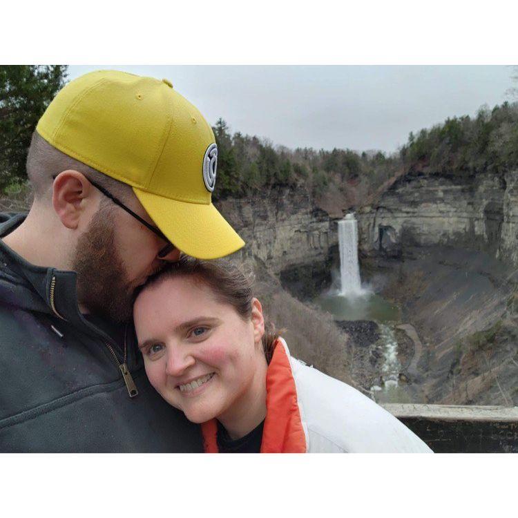 This photo was taken in front of Taughannock Falls! This was a highlight of the Watkins Glen trip.