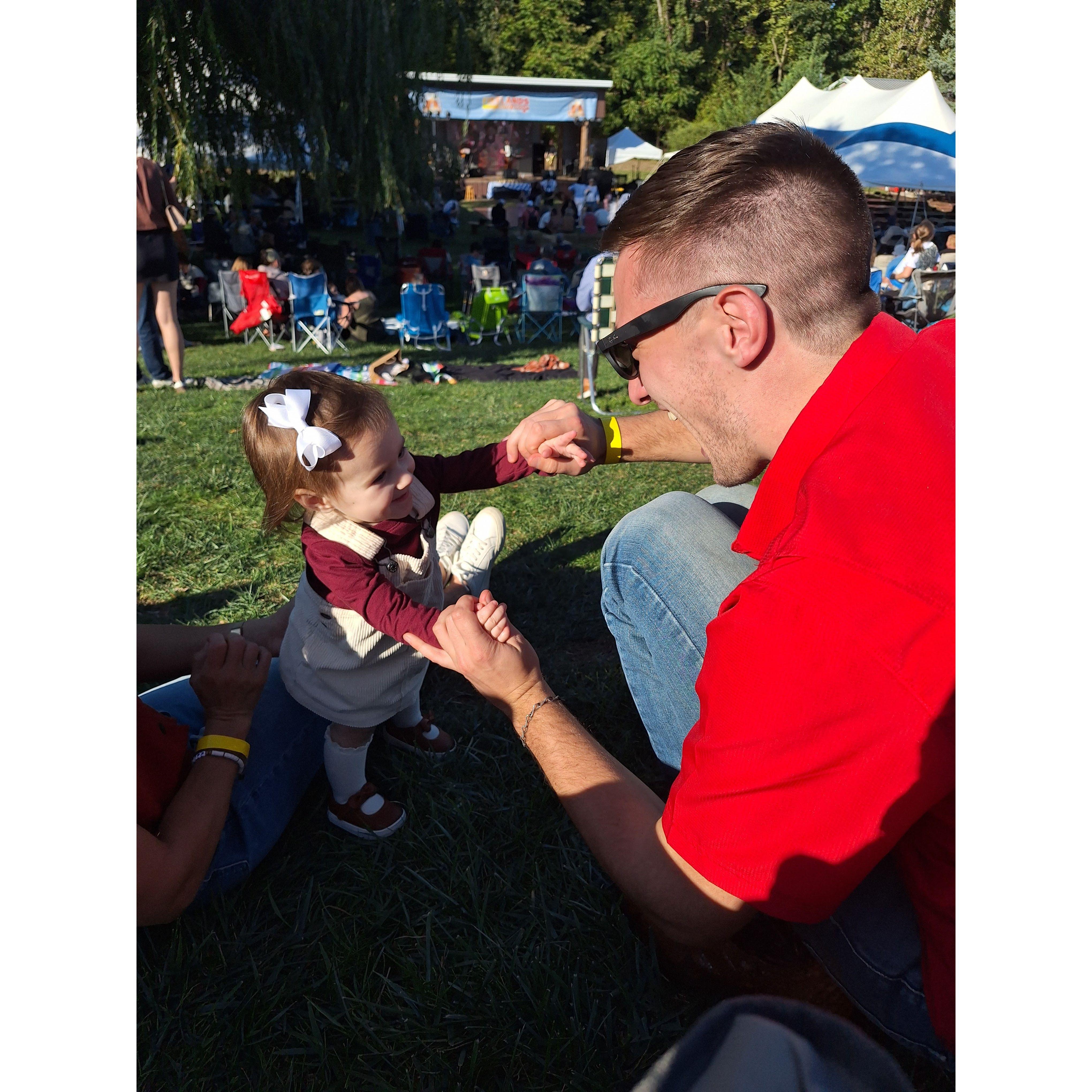 Family is what holds us all together. This is a from our trip to Twin Oast Brewery Oktoberfest with Jarett's family!