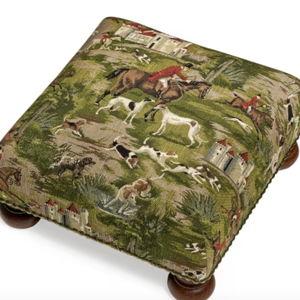 Horses & Hounds Tapestry Footstool