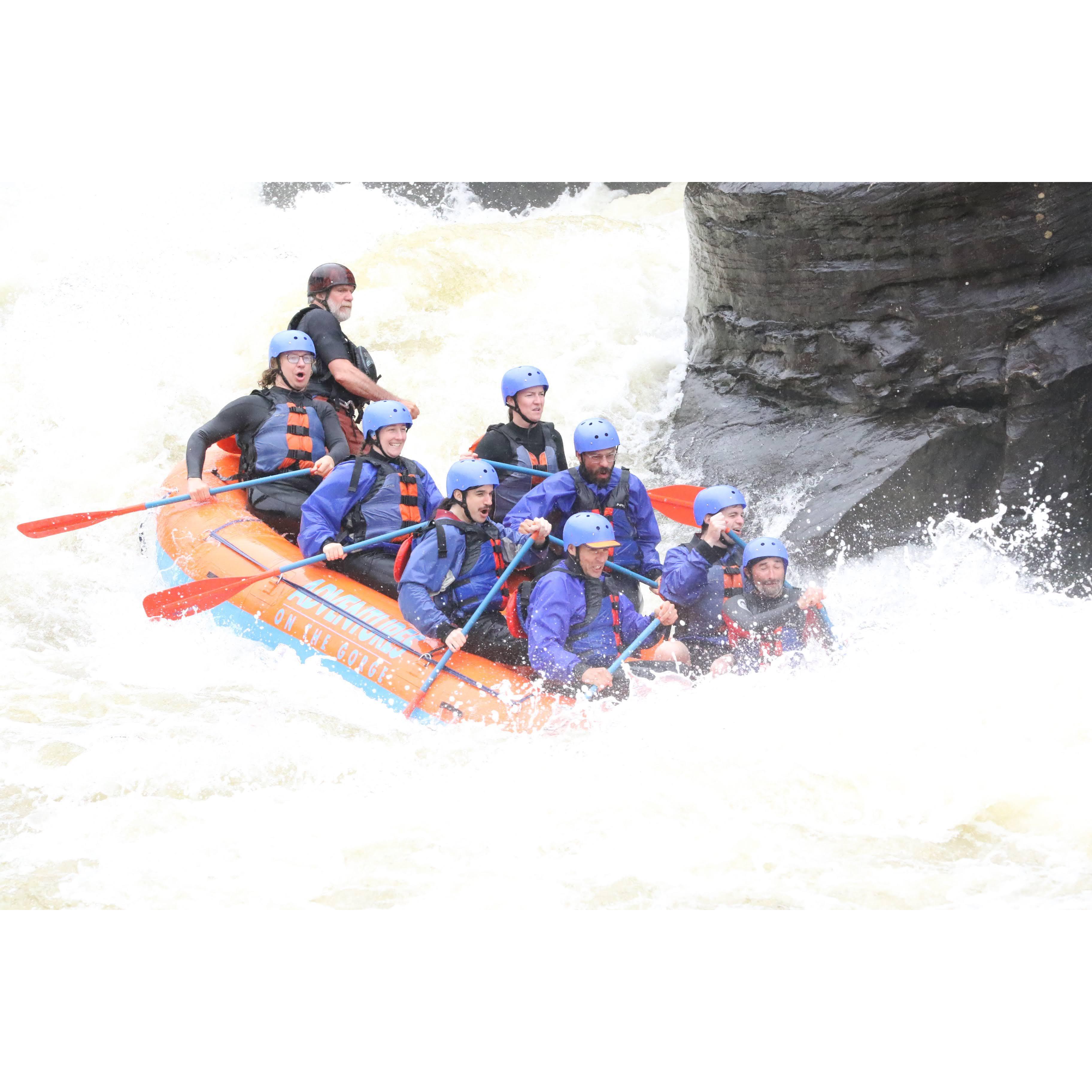 Whitewater rafting on the Gauley River with friends!