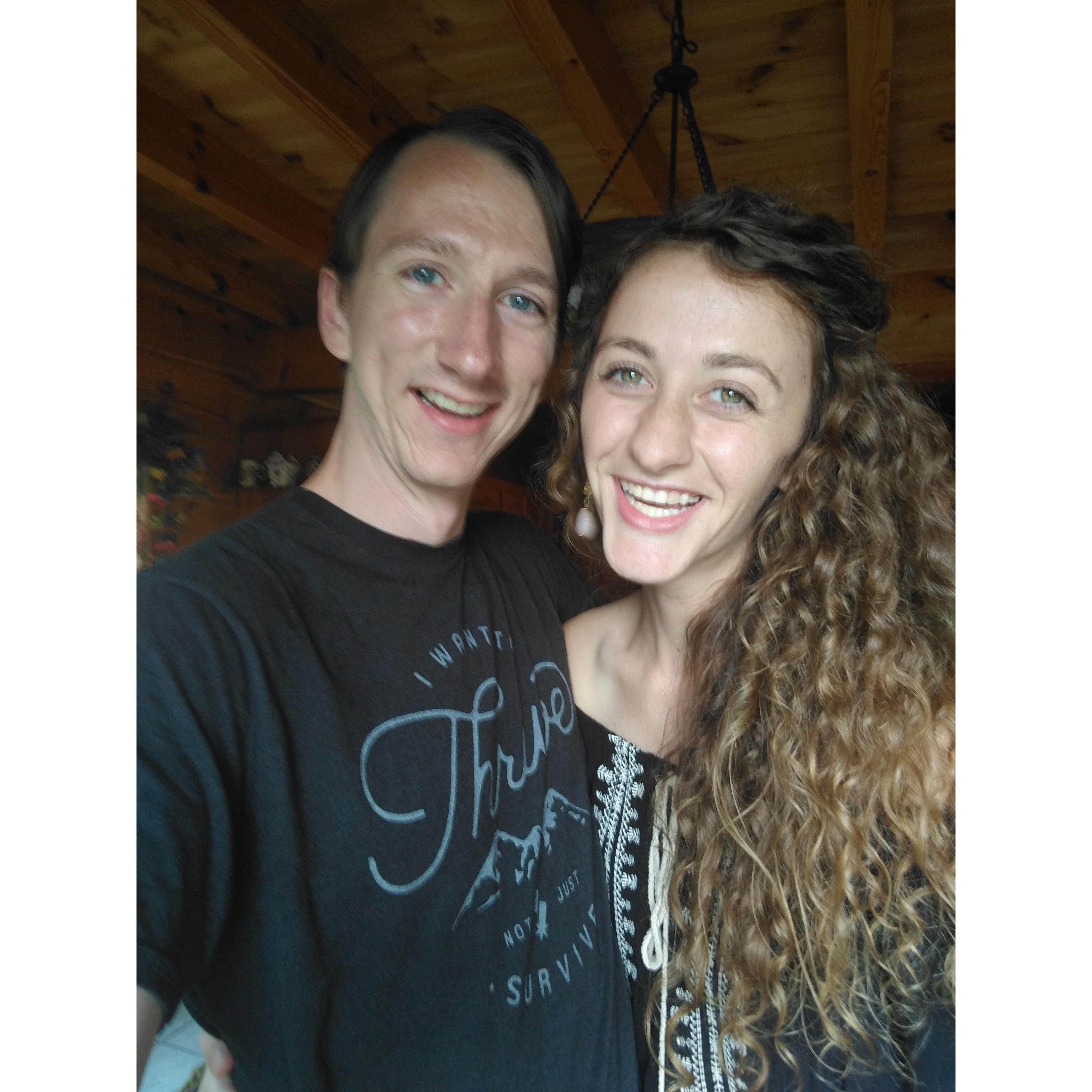 Our first time back visiting the place we first met.