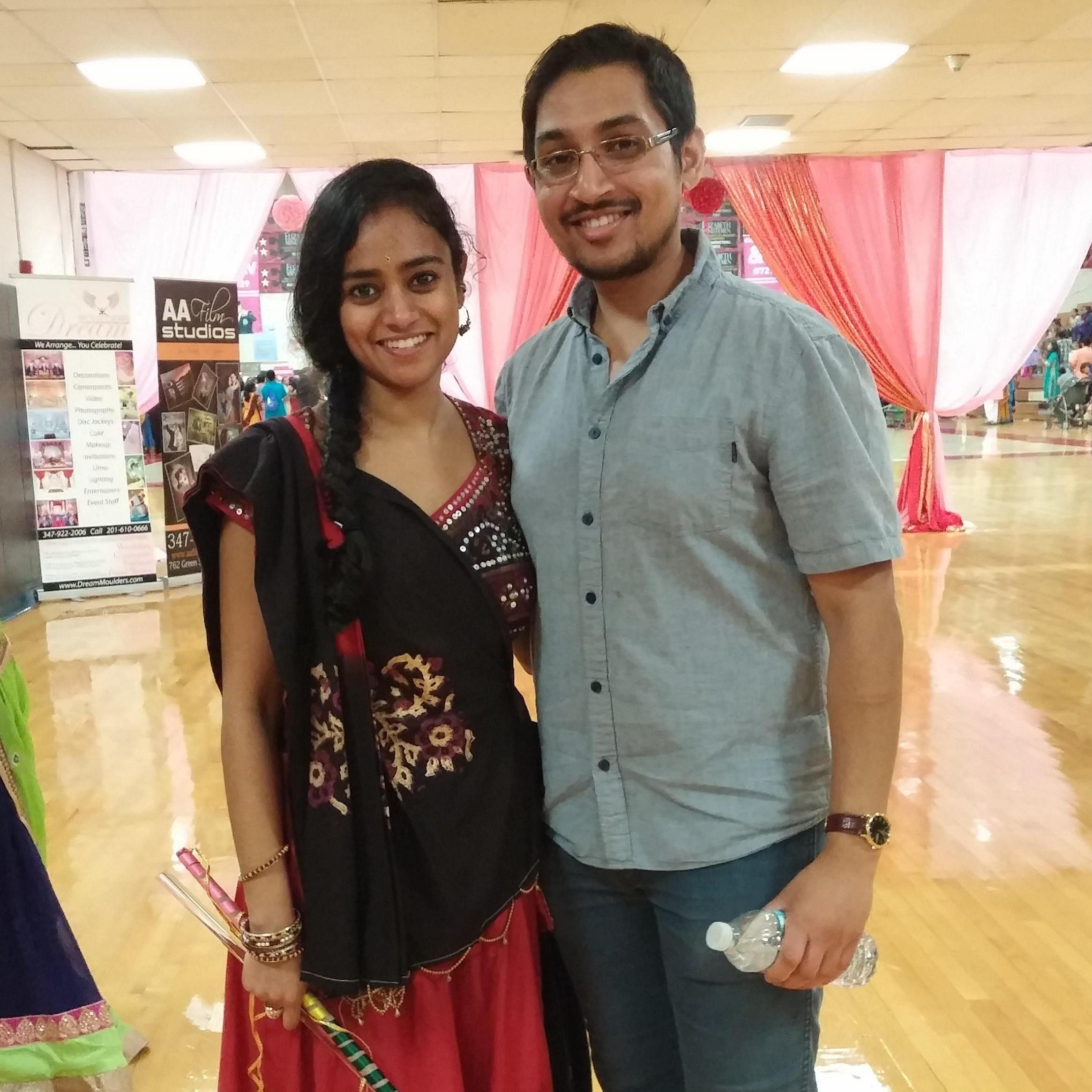 Sayan's first time at garba!