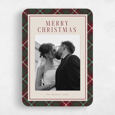 Green Rounded Holiday Card - Princeton