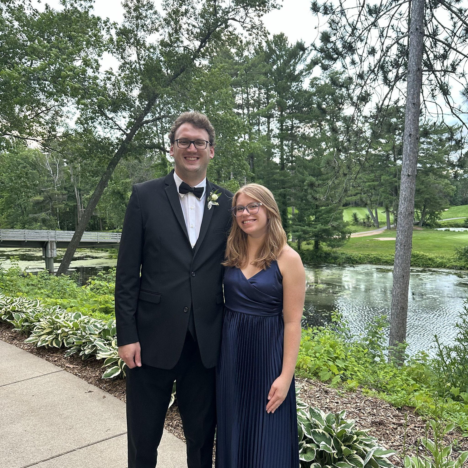 All dressed up for a wedding
