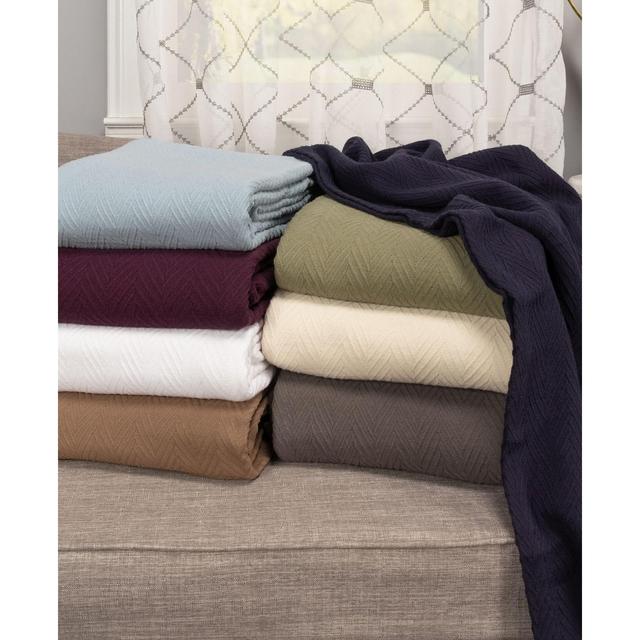 Superior Chevron Woven All Season Blanket, Full/Queen