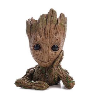 6 years and up - Aikes Groot Action Figures Guardians of The Galaxy Flowerpot Baby Cute Model Toy Pen Pot Best Gifts 6.3in
