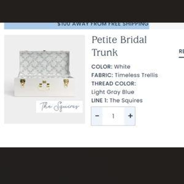 Petite Bridal Trunk: Description attached