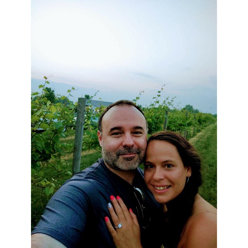 The day he asked and she said yes