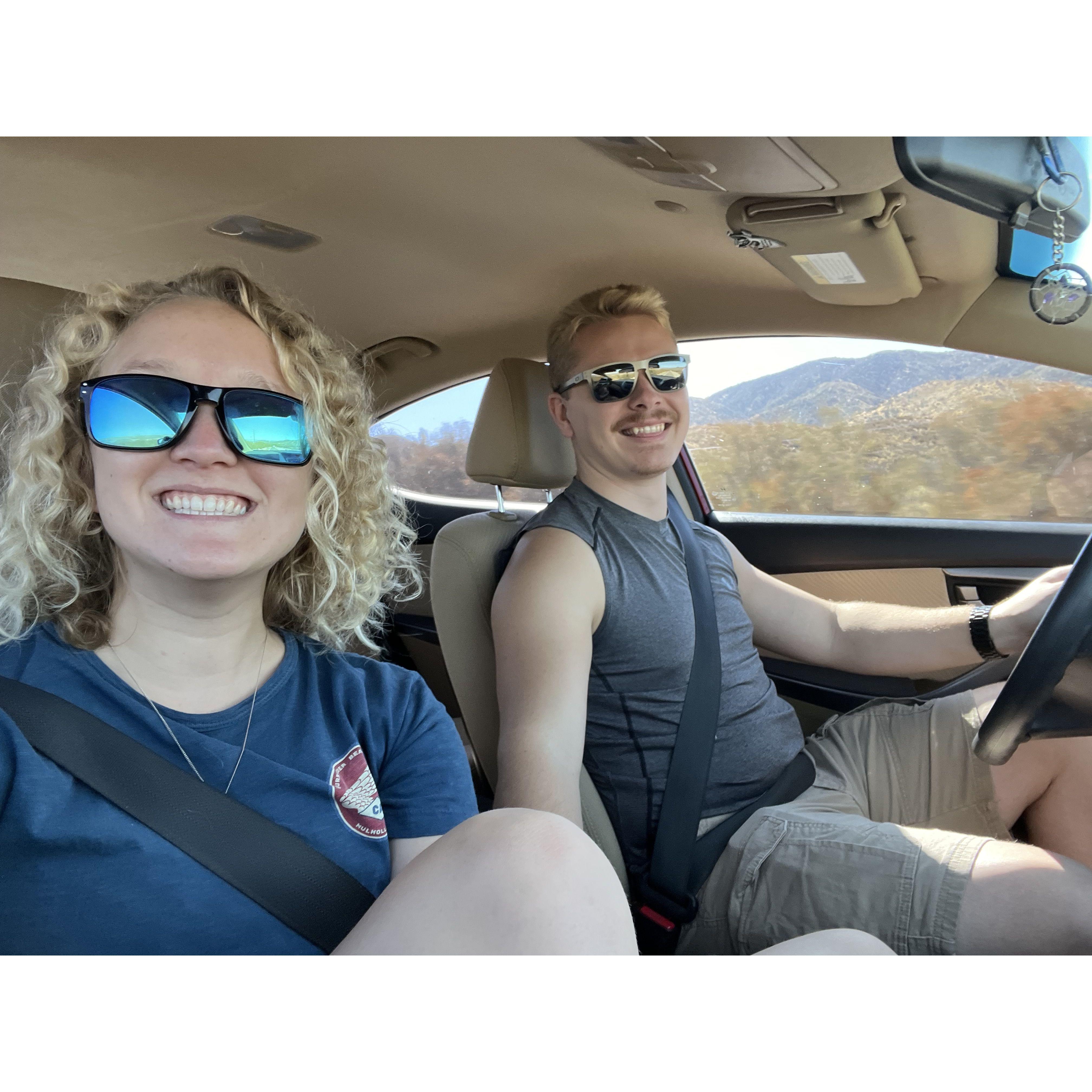 one of our many road trips