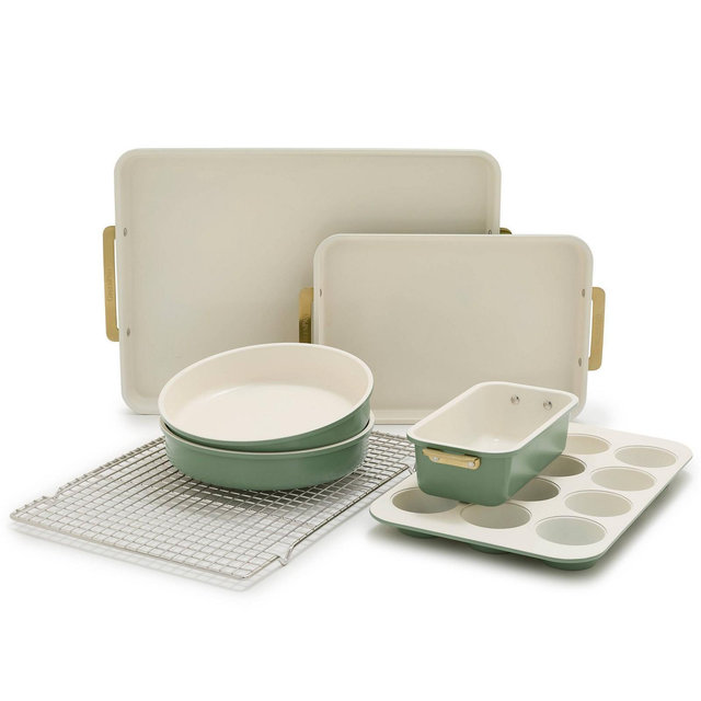 GreenPan 7pc Reserve Bakeware Set Sage