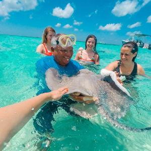 Stingrays/Starfish Excursion on our Honeymoon