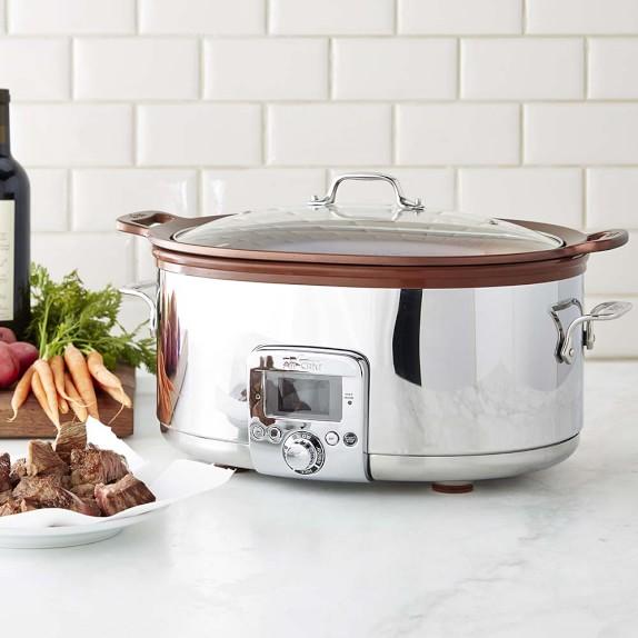 All-Clad Gourmet Slow Cooker with All-In One Browning, 7-Qt.