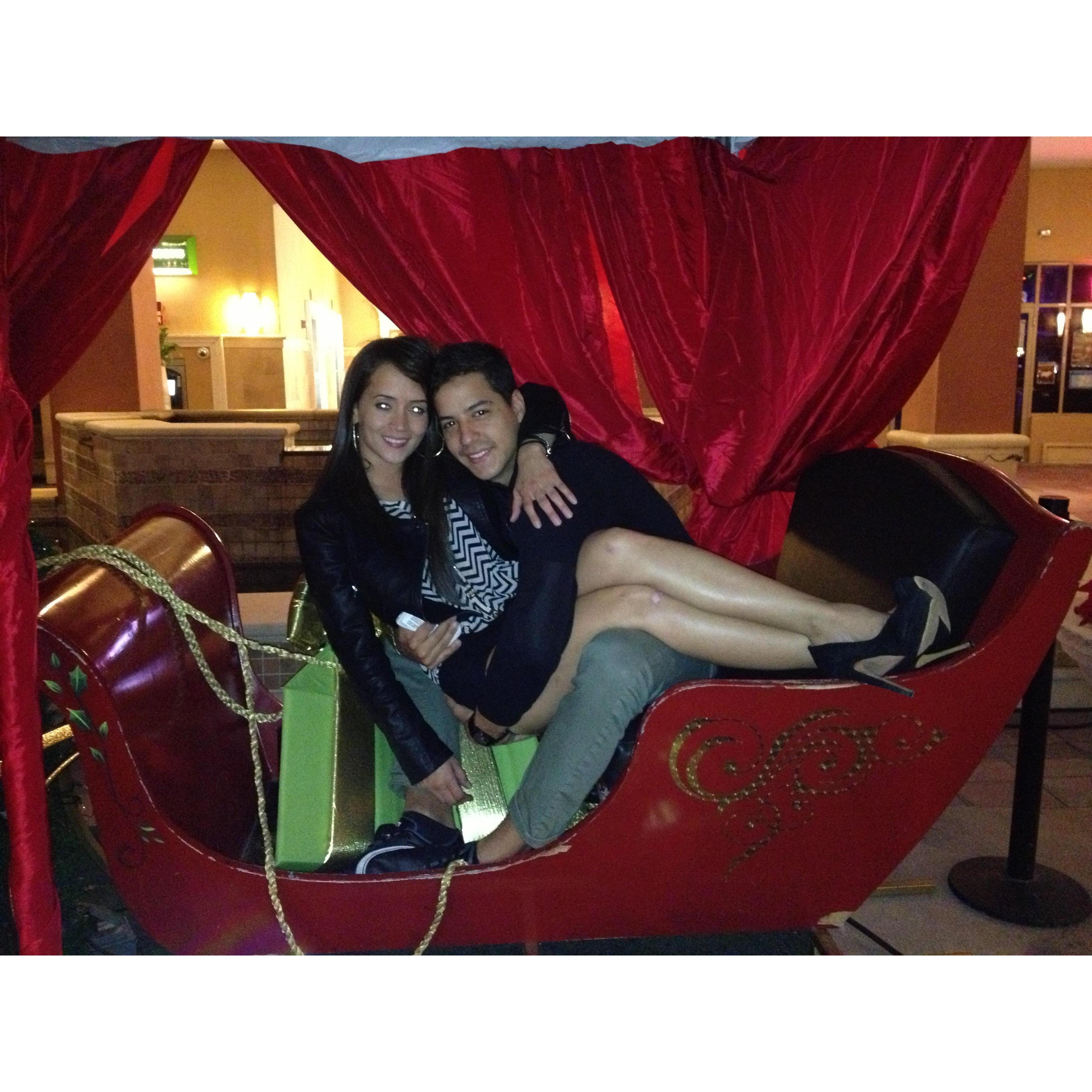Our first "social media" photo. - Brickell, FL