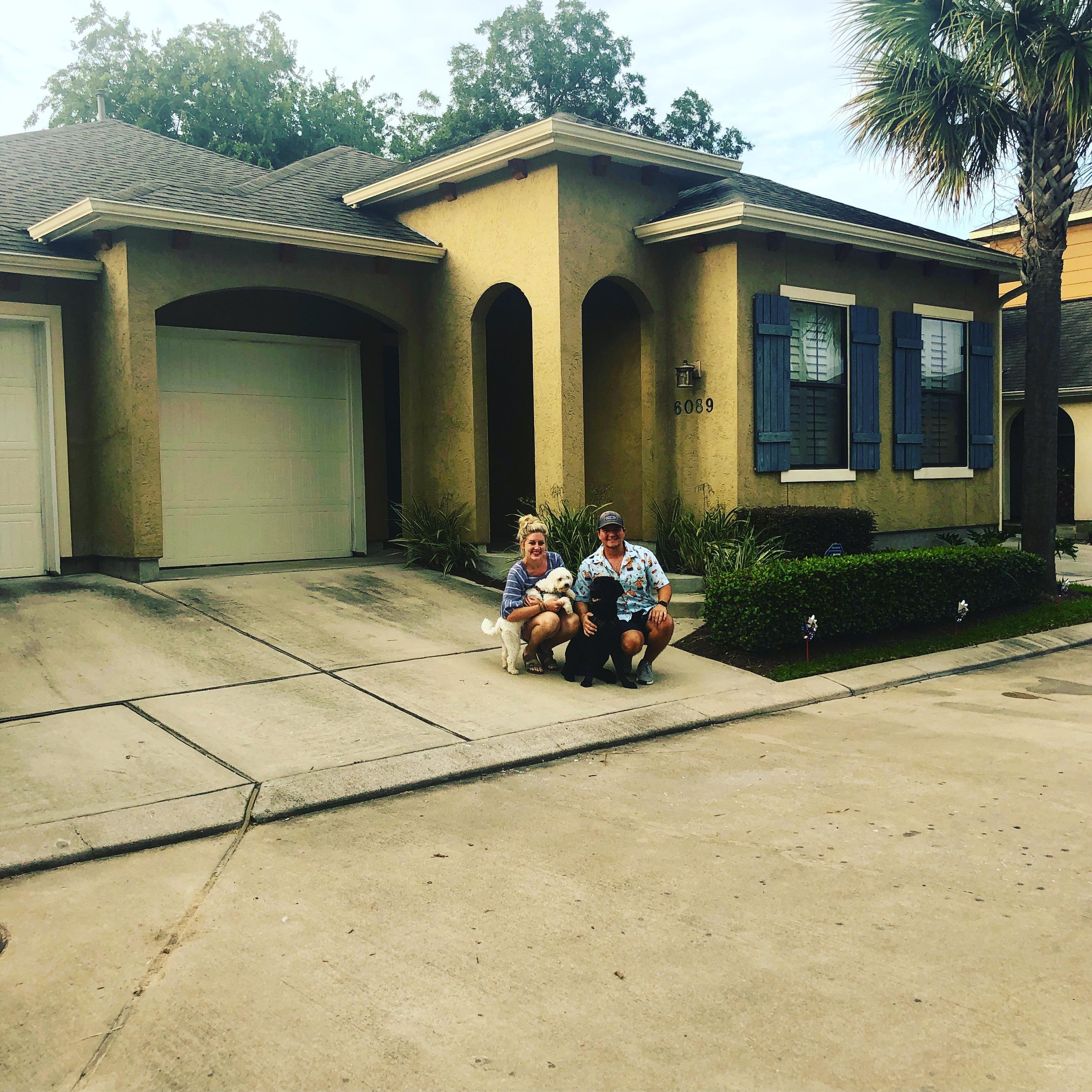 Our first "home" together.