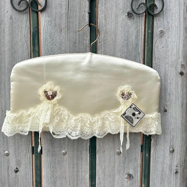 90s Vintage Ivory Satin Travel Closet Hanger Safe NEW OLD STOCK