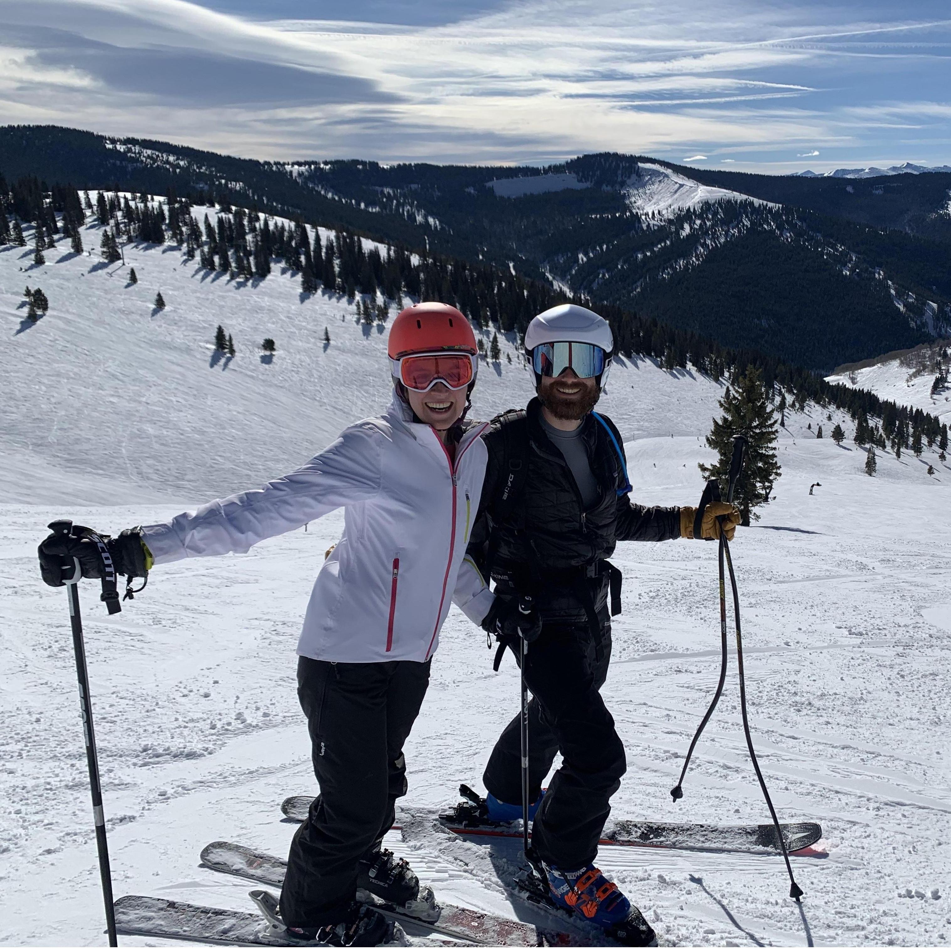 Skiing China Bowl in Vail.