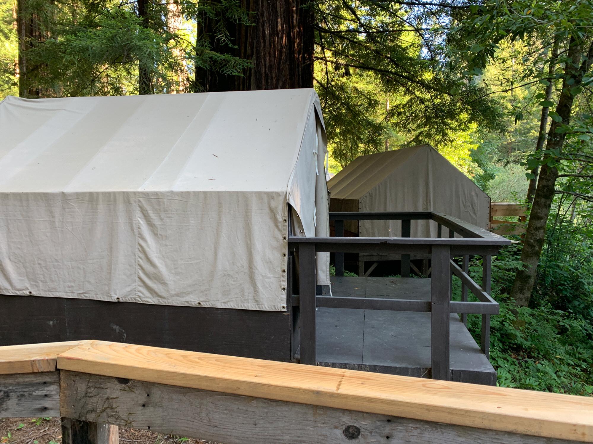 Cazadero Music Camp tents