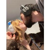 Austin's the gamer, but is slowly getting Ariel into it as it's a nice time to connect and play.
