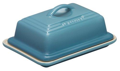 Le Creuset PG0307-1717 Heritage Stoneware Butter Dish, 6.75" x 5" x 3.5", Caribbean