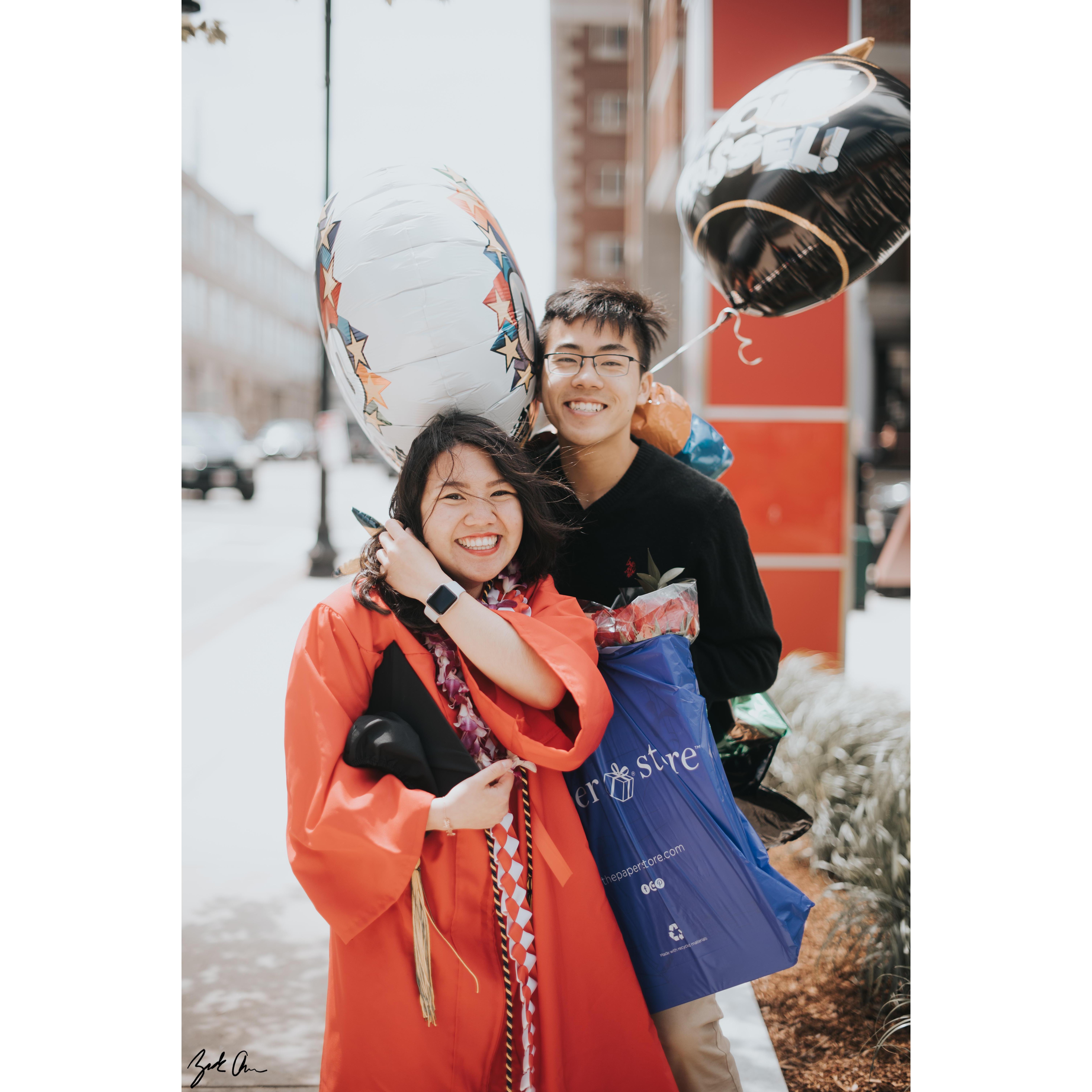 Akie's BU graduation photo!