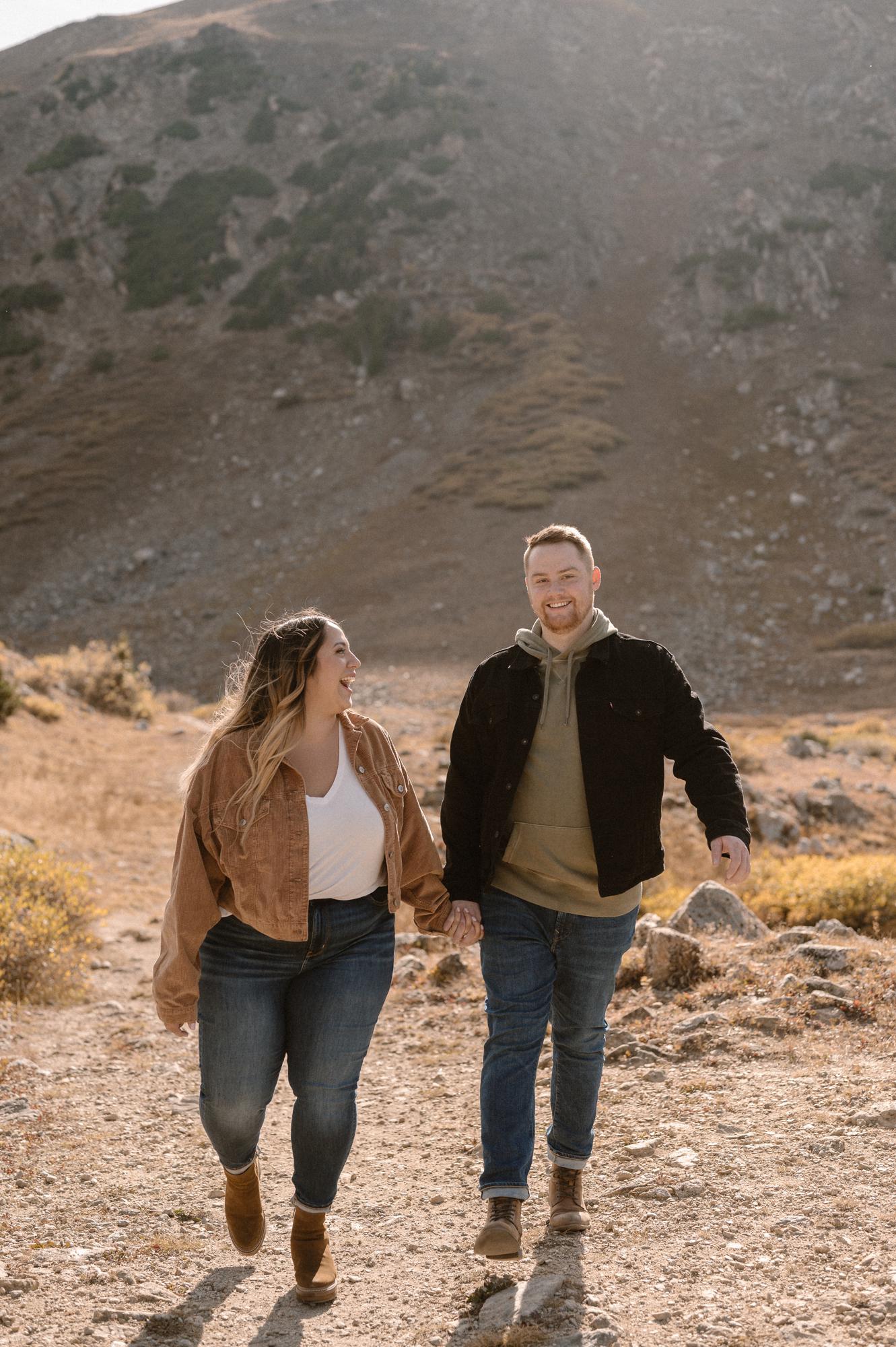 October 2021 - Loveland Pass, where we took engagement photos
