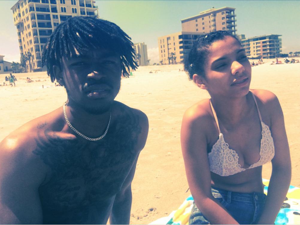 Shayla’s first time at the beach 😅
