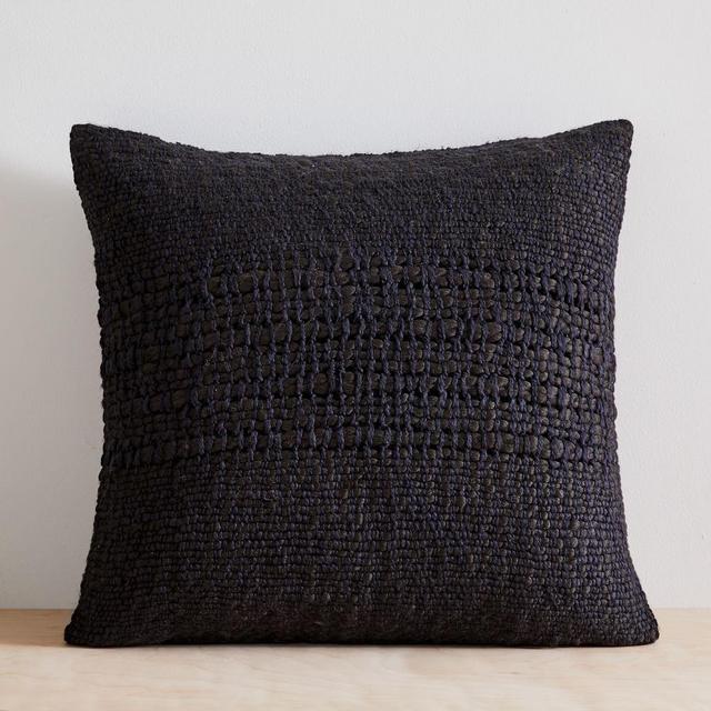 Cozy Weave Pillow Cover, 24"x24", Slate