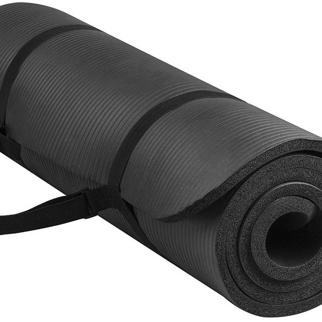 BalanceFrom GoYoga Yoga Mat with Carrying Strap (2 count)