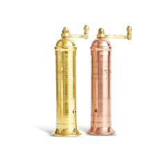 Brass Pepper Copper Salt set - 8"