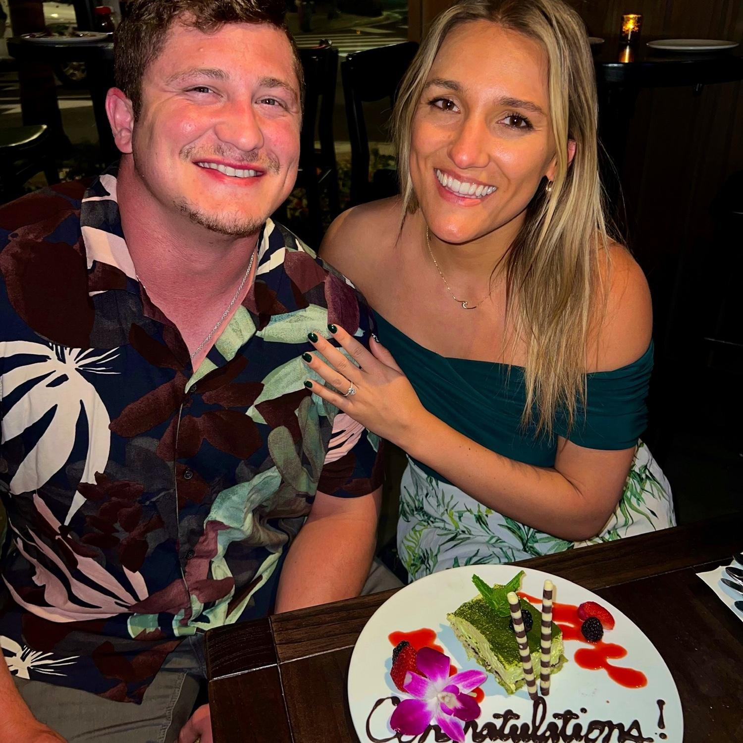 One of the engagement dinner's we had with our family and friends in Oahu, Hawaii.
