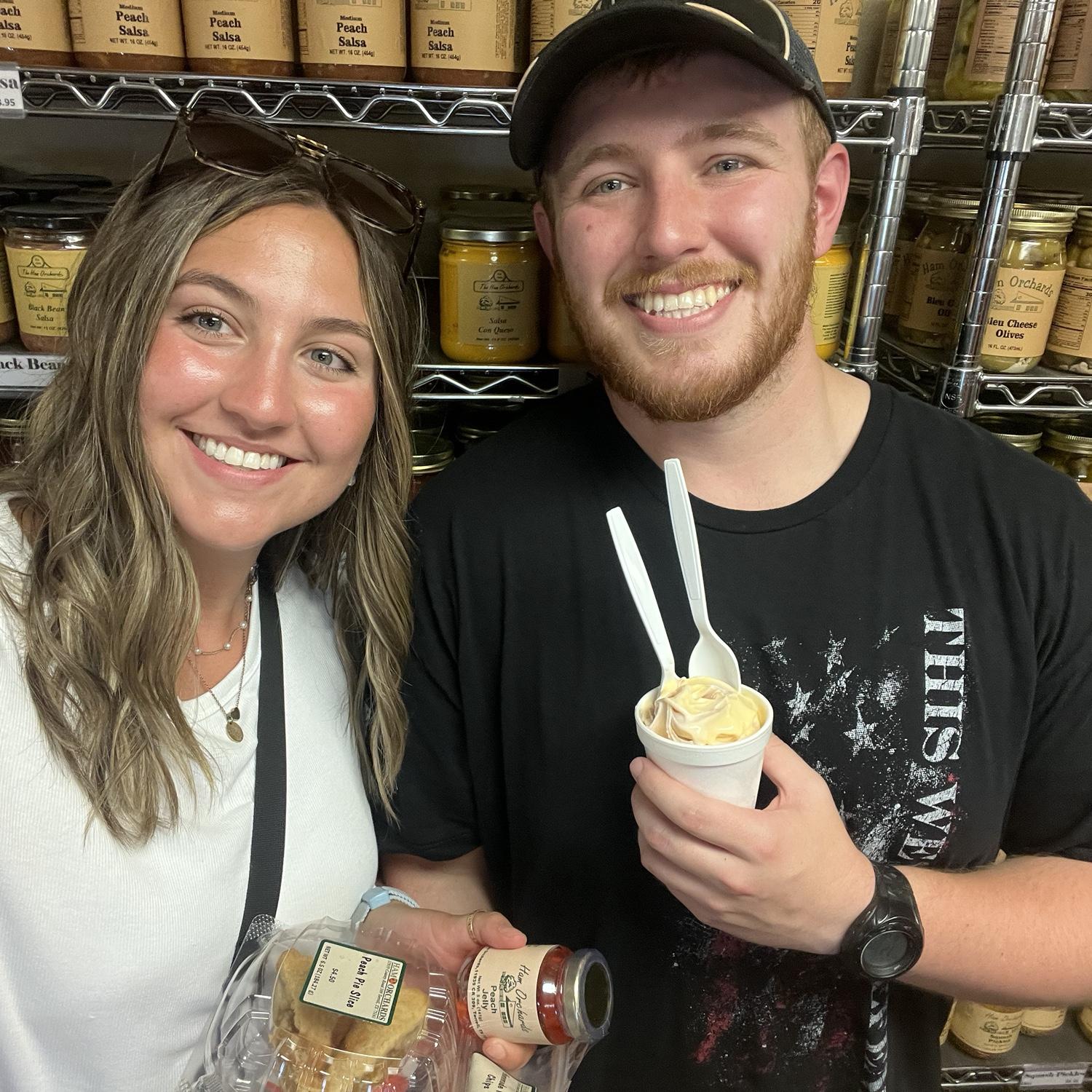 Got some delicious peach products at the orchard