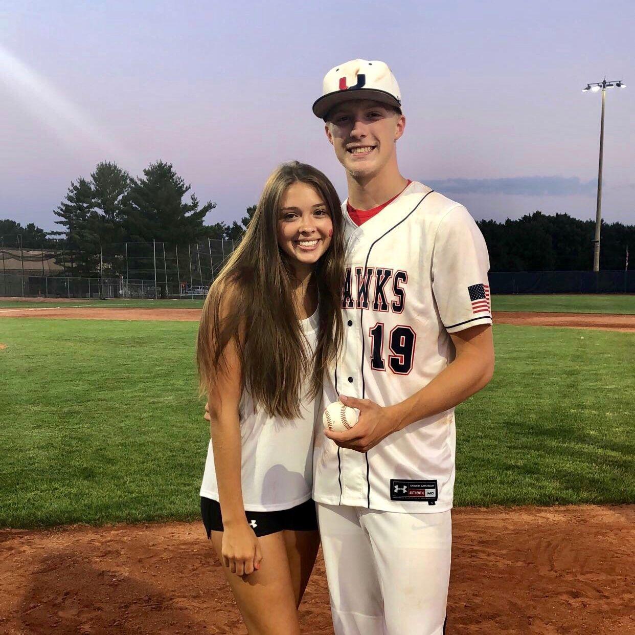 Get ready for one of many baseball pictures! Kari knows a lot more about the sport now!