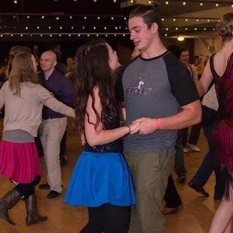 Don't mean a thing if ain't got swing! Sure- the couple isn't swing dancing pros, but they love to bust a move and have fun on the dance floor together.