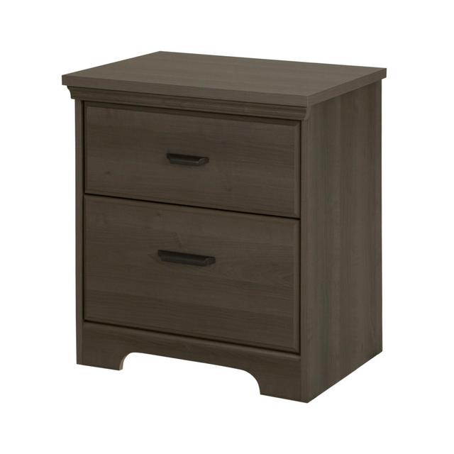 Versa 2 - Drawer Nightstand - Gray Maple - South Shore
