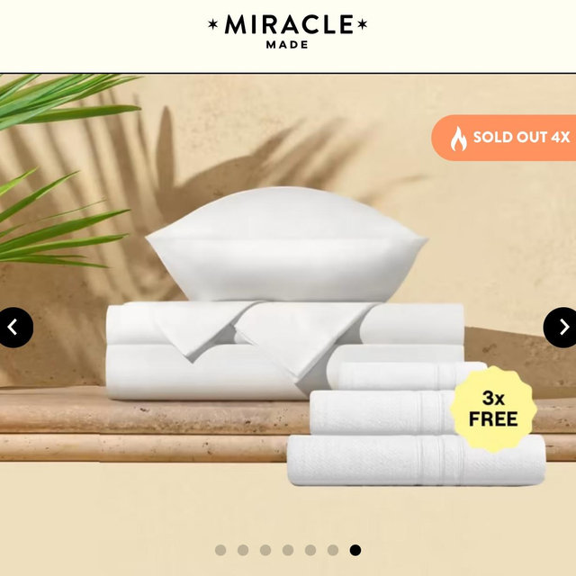 Miracle made-sheets-white -king