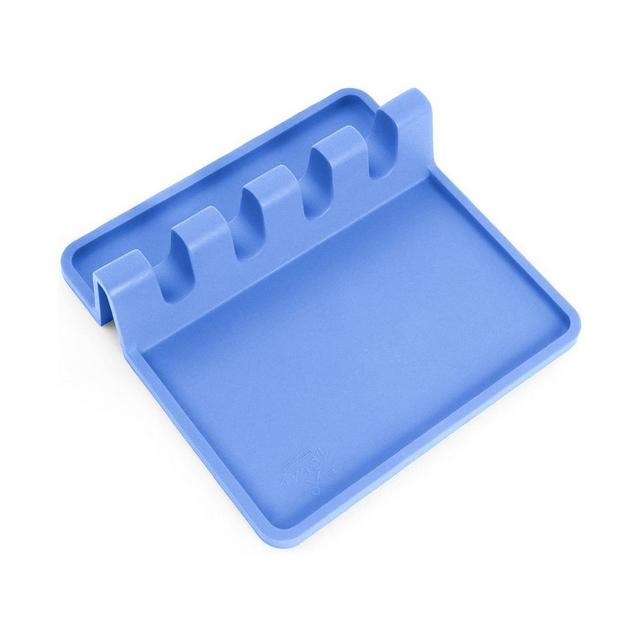 Silicone Utensil Rest with Drip Pad for Multiple Utensils